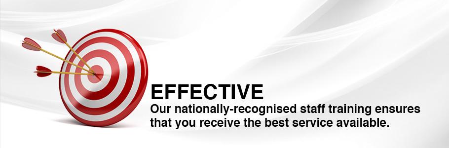 Our nationally-recognised staff training ensures that you receive the best service available.
